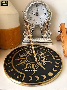 Amazon.com: Nautical-Mart Brass Garden Sundial Clock - 8.5